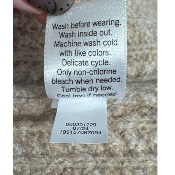 Nine West Chain Shine Sweater Oatmeal Heather Size S - Picture 5 of 8